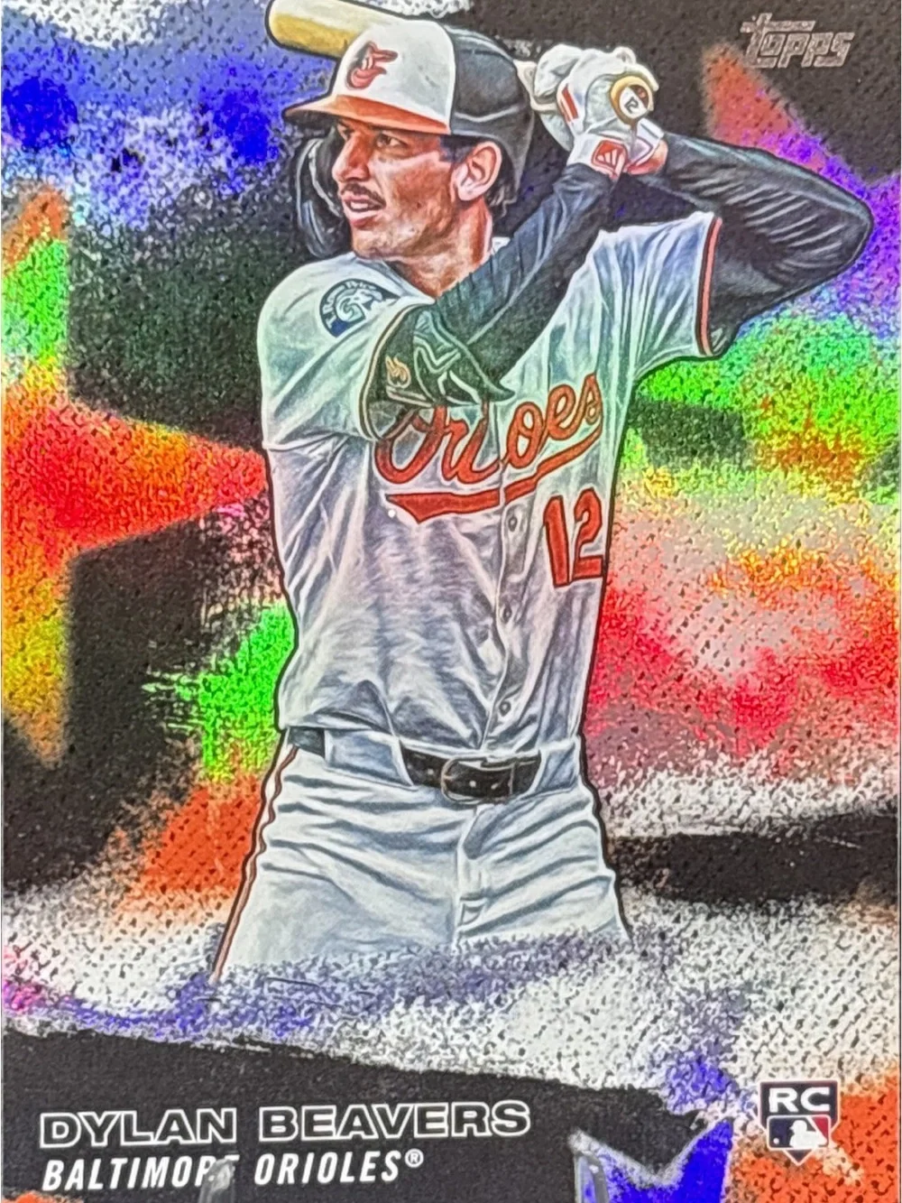 Topps Dylan Beavers Orioles Holographic Rookie Baseball Card - Stars of MLB - Picture 1 of 2